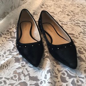 Coach Black Suede Flats